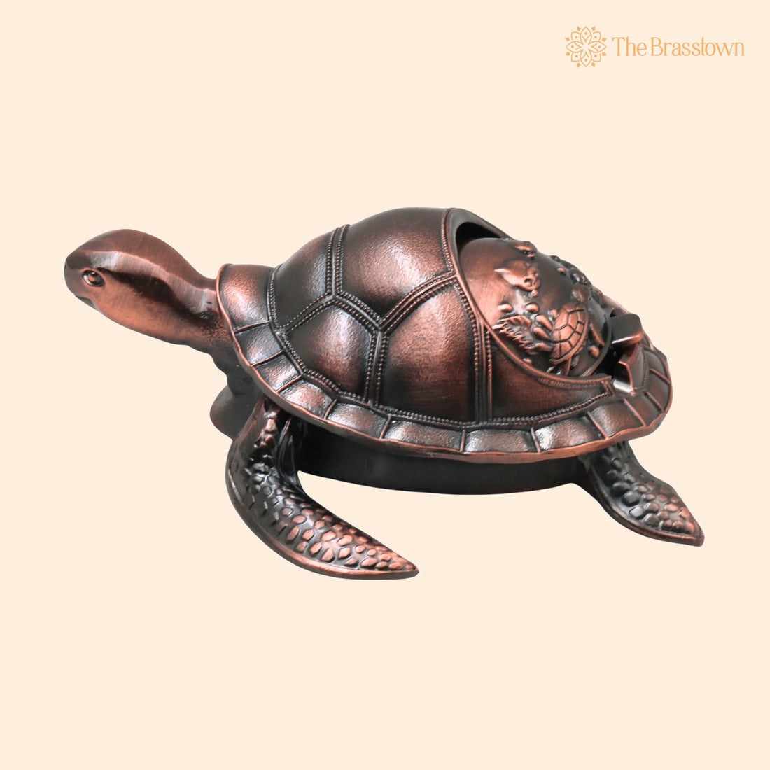 Steel Kurma Tortoise Ashtray Handcrafted Traditional Smoking Bowl – Vaastu Home Décor Gifting Accent 2.5 Inch 1