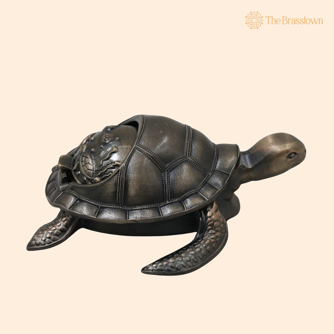 Brass Kurma Tortoise Ashtray Handcrafted Traditional Smoking Bowl – Vaastu Home Décor Gifting Accent 2.5 Inch 1