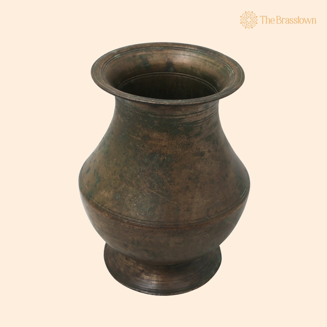 Vintage Brass Lota Kalash Jal Patra for Pooja – Vastu, Temple Décor, Gifting, Handcrafted Traditional Chola Art 5.5 Inch 1