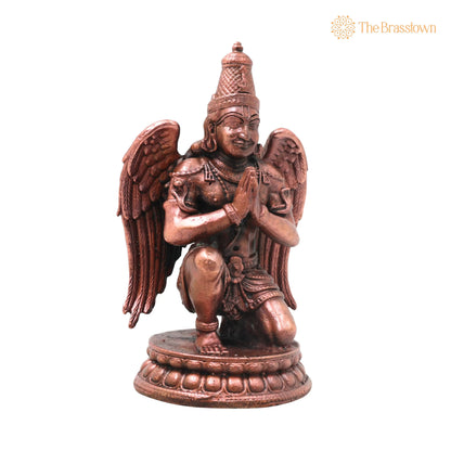 Handcrafted Copper Garuda Idol – Temple &amp; Spiritual Décor 4.5 Inch 2