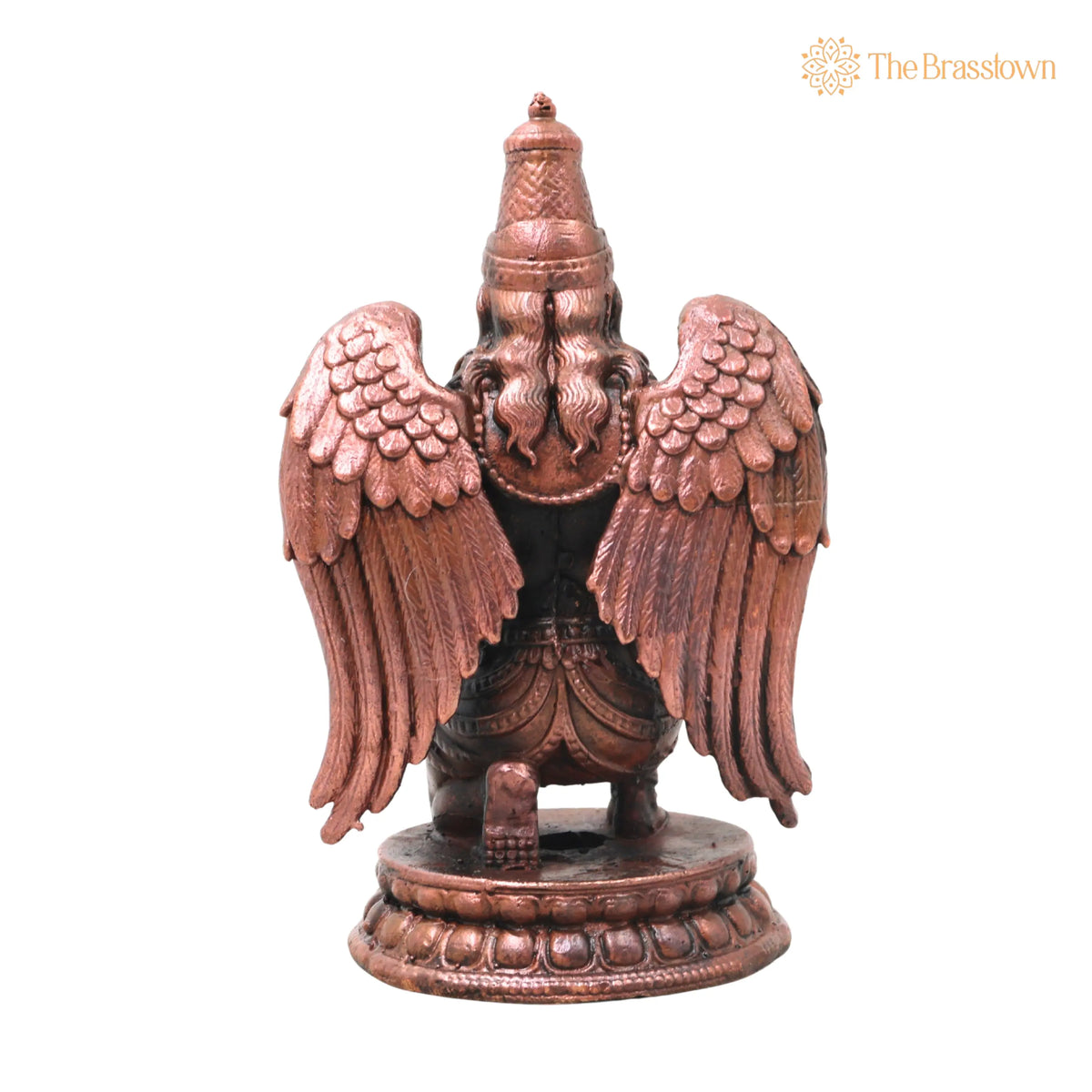 Handcrafted Copper Garuda Idol – Temple &amp; Spiritual Décor 4.5 Inch 4