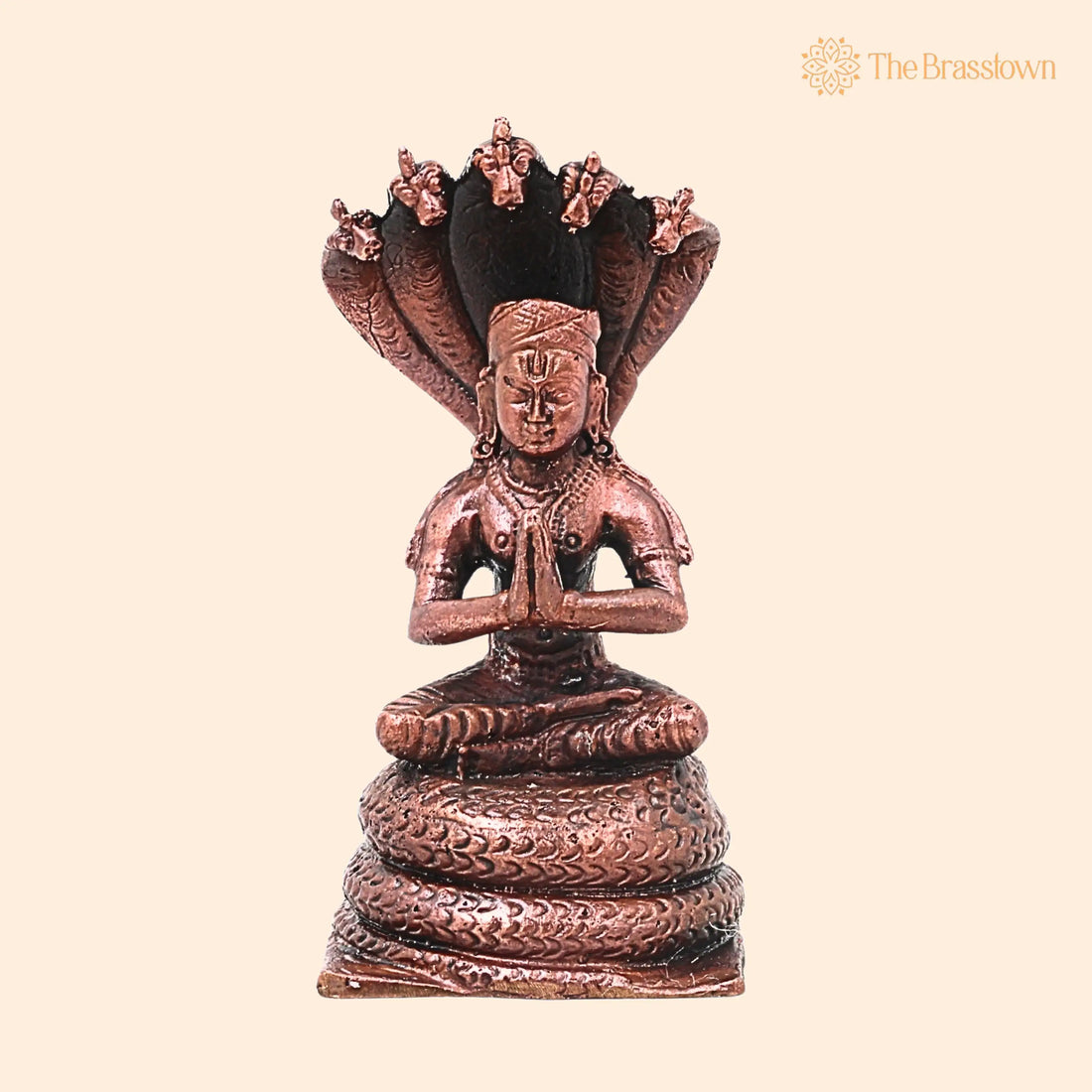Handcrafted Copper Manavala Mamunigal Idol – Sri Vaishnava Acharya Murti for Pooja, Temple &amp; Spiritual Décor 4.5 Inch 1