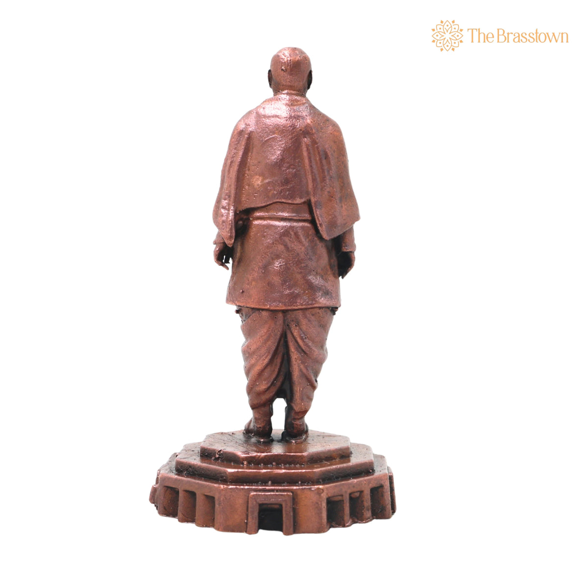 Copper Vallabhbhai Patel Idol Handcrafted Traditional Sculpture – Sardar Patel Statue for Home Décor &amp; Gifting 4 Inch 4