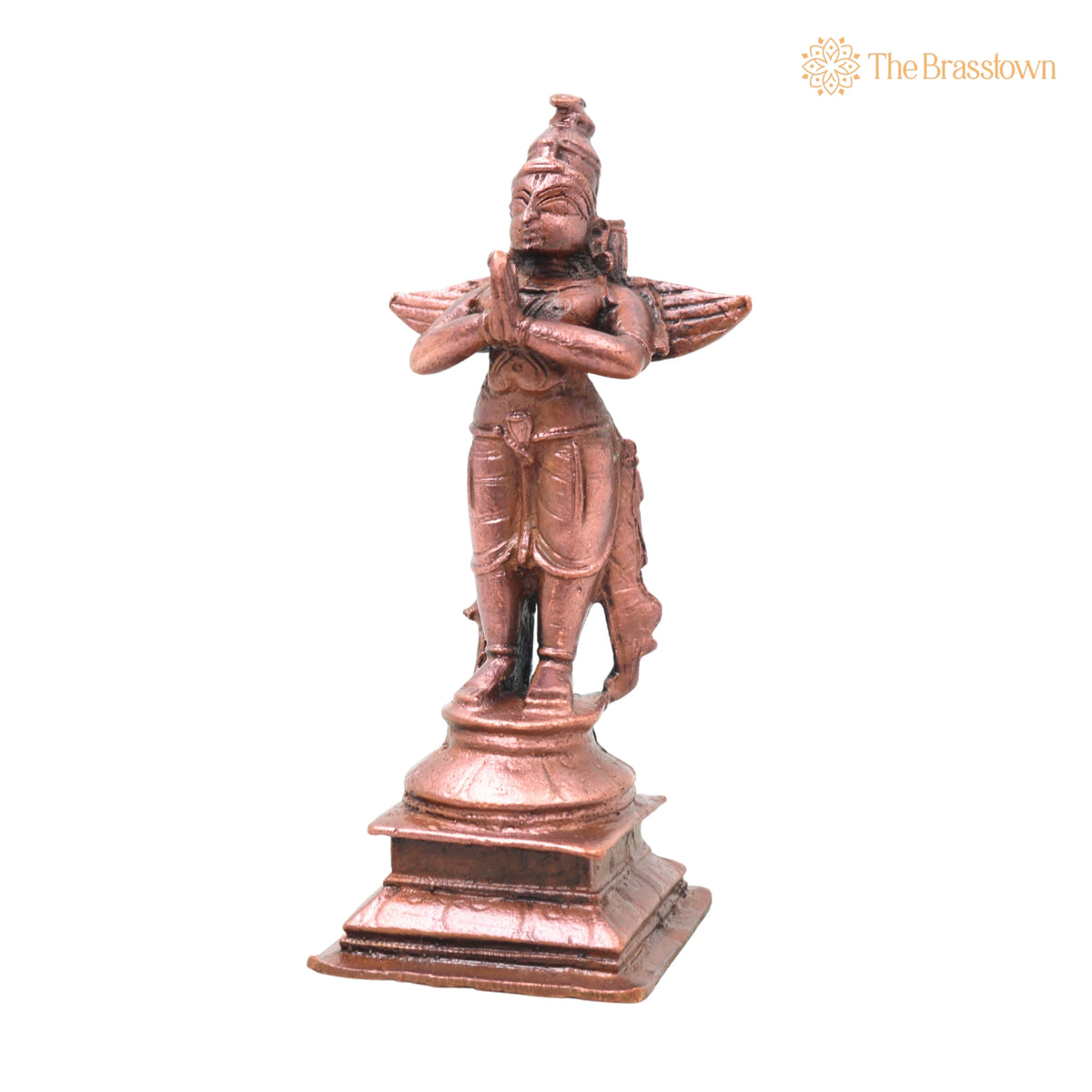 Copper Garuda Idol – Handcrafted Traditional Murti for Puja, Home Mandir &amp; Décor 4.5 Inch 3