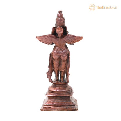 Copper Garuda Idol – Handcrafted Traditional Murti for Puja, Home Mandir &amp; Décor 4.5 Inch 4
