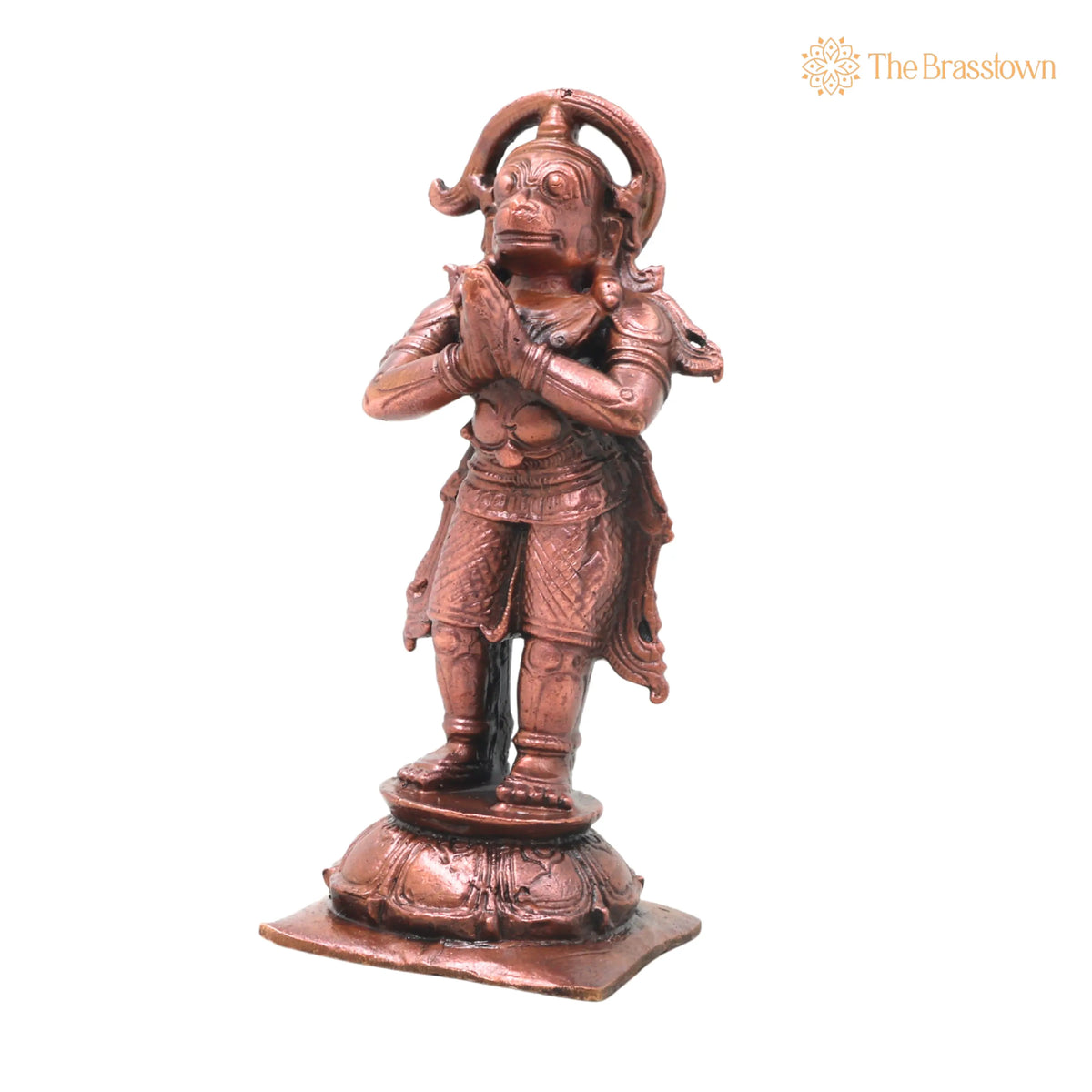 Copper Hanuman Idol Handcrafted Bajrangbali Anjaneya Murti for Pooja – Vastu, Home Décor &amp; Gifting 4.5 Inch 3