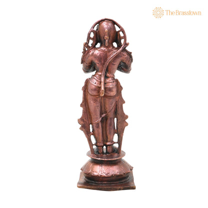 Copper Hanuman Idol Handcrafted Bajrangbali Anjaneya Murti for Pooja – Vastu, Home Décor &amp; Gifting 4 Inch 4