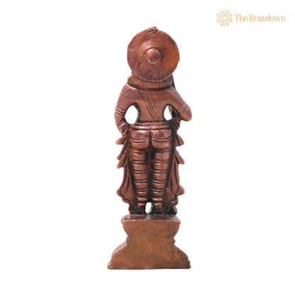 Copper Udupi Krishna Idol – Handcrafted Bala Gopala Murti Traditional Chola Style for Pooja, Décor &amp; Gifting 4.5 Inch 4