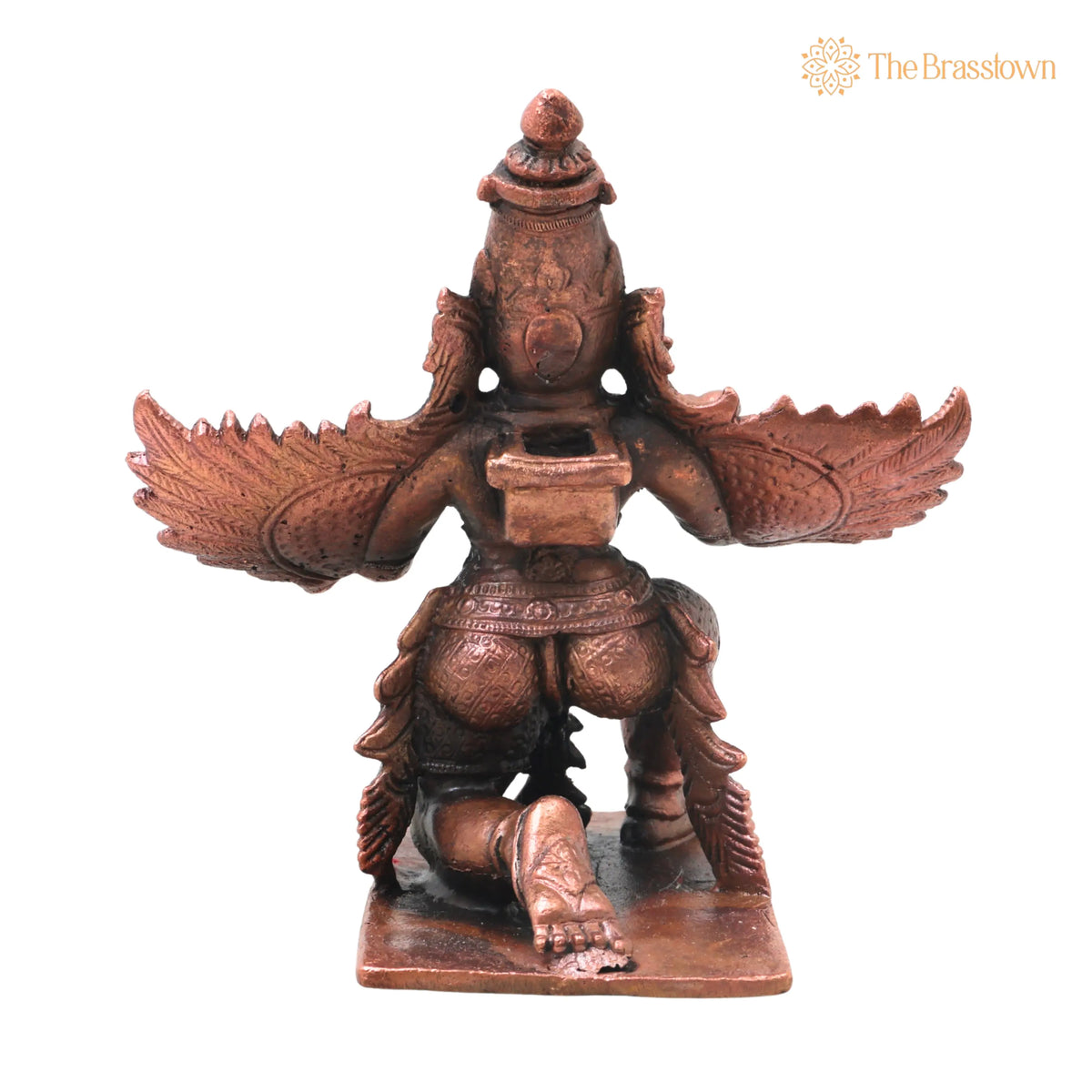 Copper Garuda Idol – Handcrafted Traditional Murti for Puja, Home Mandir &amp; Décor 4.5 Inch 4