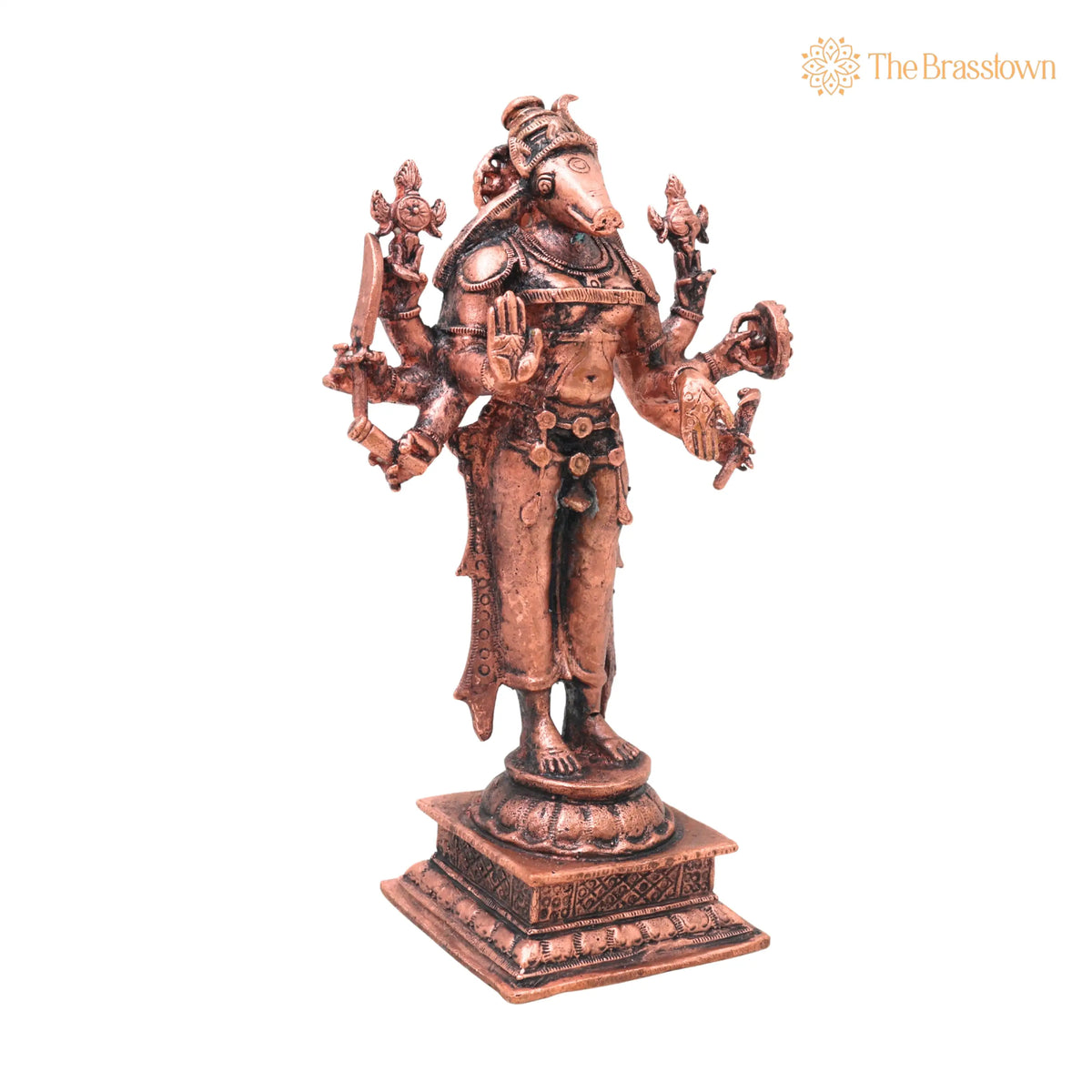 Copper Sri Maha Varahi Devi Idol – Handcrafted Home Décor &amp; Gifting 5.5 Inch 2