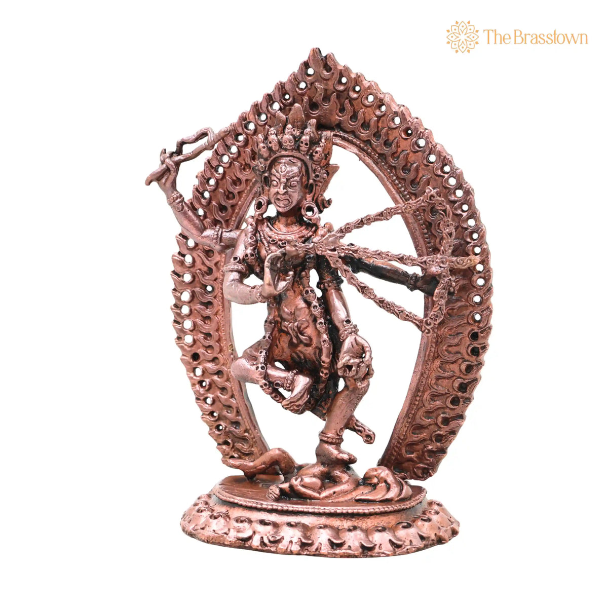 Copper Kurukulla Devi Idol Handcrafted Murti for Pooja – Meditation, Home Décor &amp; Gifting 5.5 Inch 3