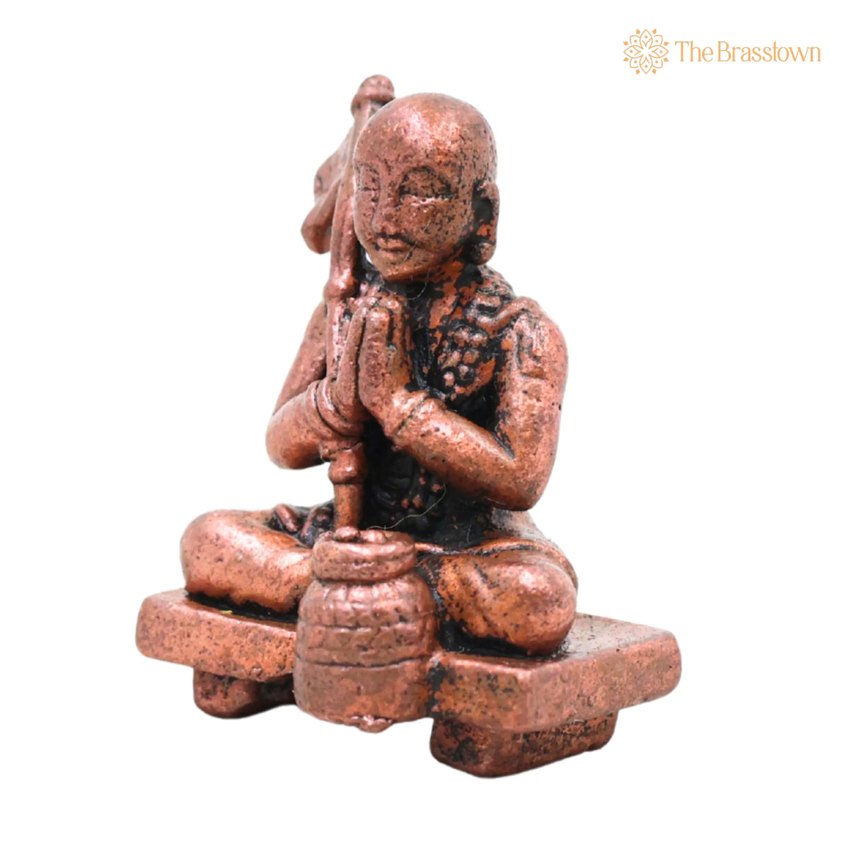 Copper Shree Ramanujacharya Idol – Handcrafted Home Décor &amp; Gifting 1 Inch 3