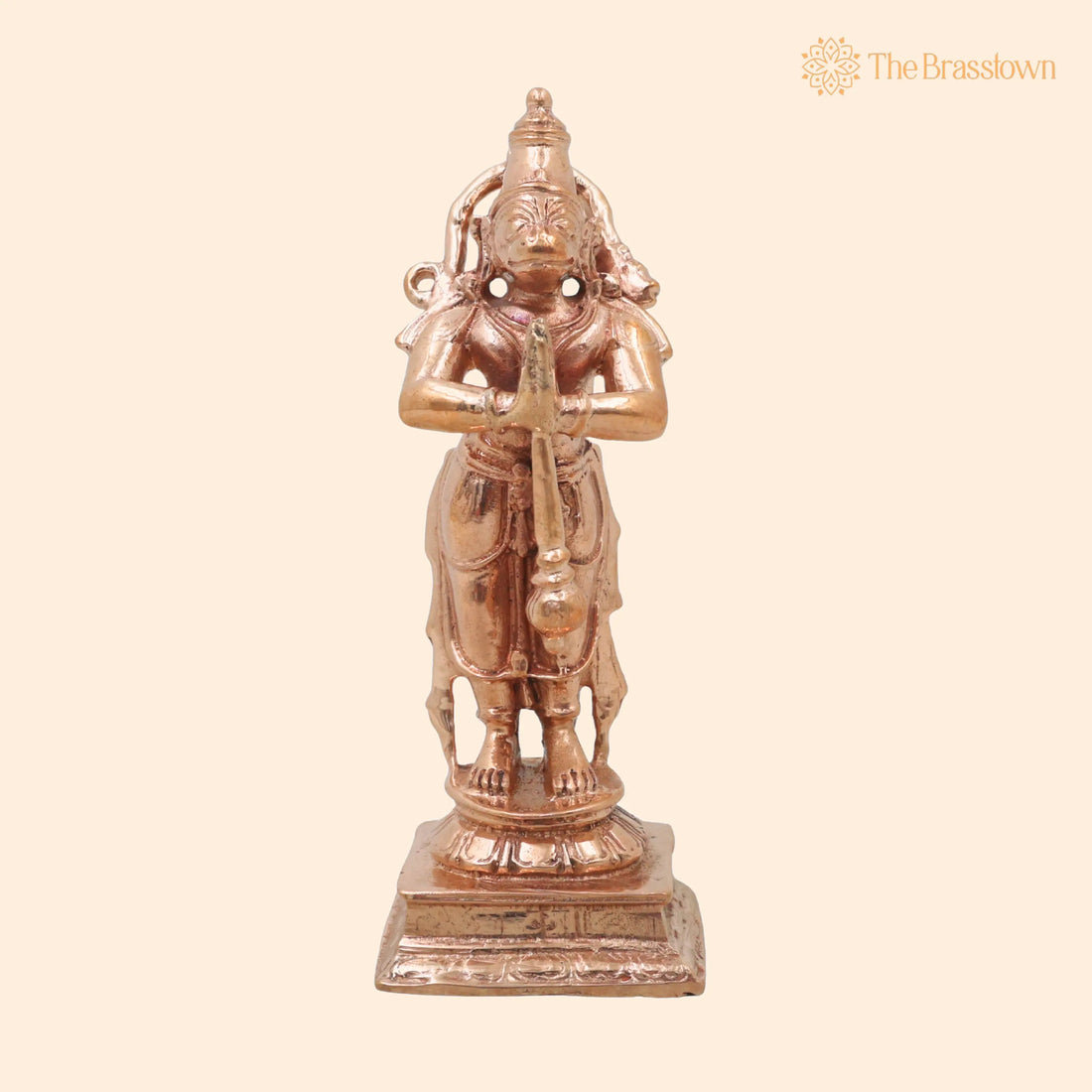 Bronze Hanuman Idol – Anjaneya Handcrafted Bajrangbali Murti for Pooja, Home Décor &amp; Spiritual Gifting 4.5 Inch 1