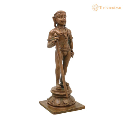 Bronze Murugan Idol – Dhandayudhapani Subramanya Kartikeya Statue for Pooja Home Décor Gifting Handcrafted Chola Style 4 Inch 2