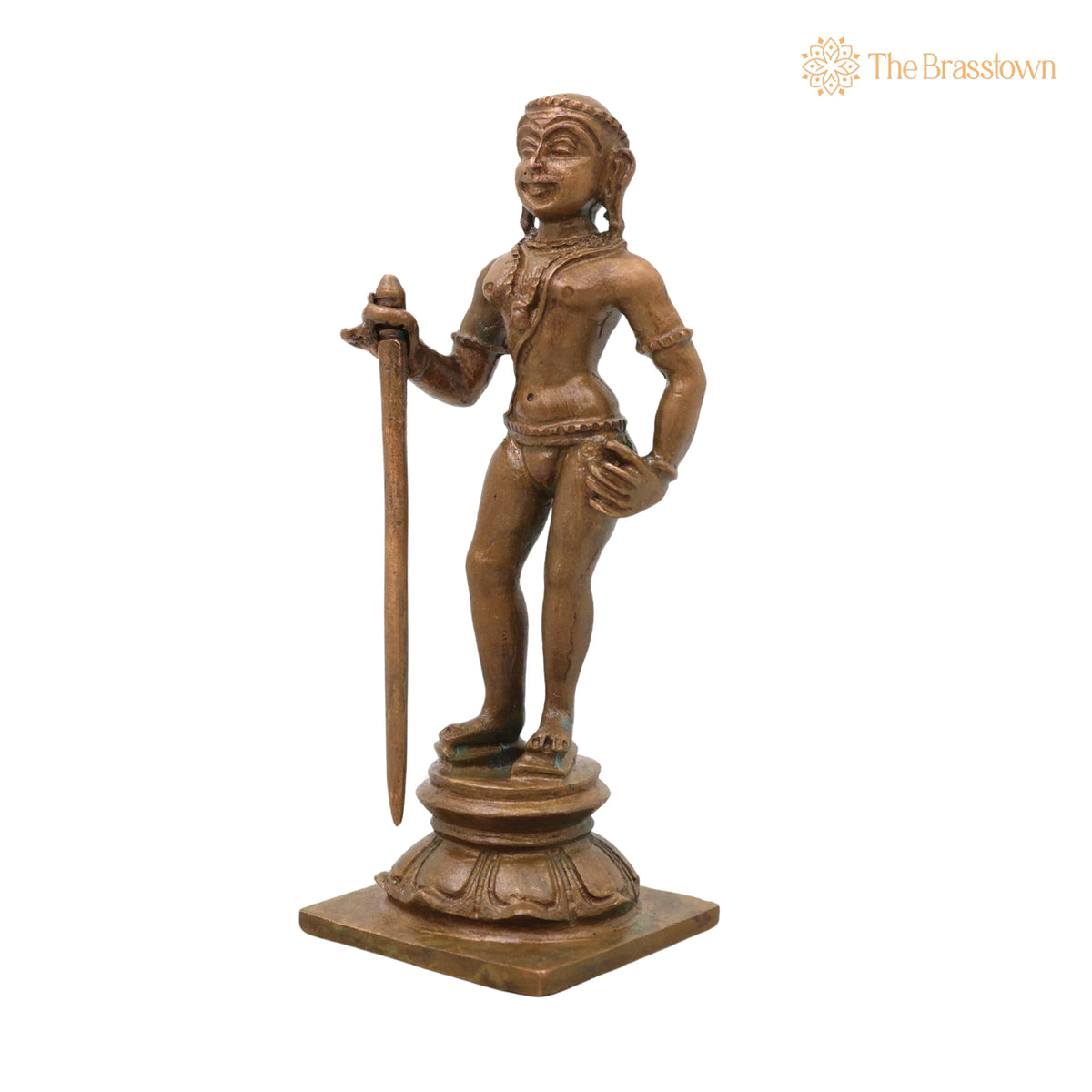 Bronze Murugan Idol – Dhandayudhapani Subramanya Kartikeya Statue for Pooja Home Décor Gifting Handcrafted Chola Style 4 Inch 3