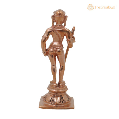 Bronze Murugan Idol – Handcrafted Lord Dhandayudhapani Subramanya Statue for Pooja, Home Décor &amp; Gifting 4 Inch 4