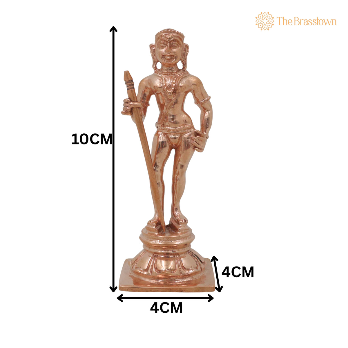 Bronze Murugan Idol – Handcrafted Lord Dhandayudhapani Subramanya Statue for Pooja, Home Décor &amp; Gifting 4 Inch 5