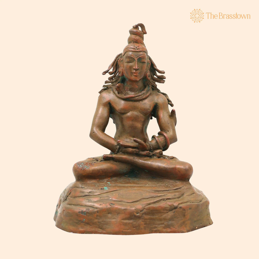 Bronze Shiva Mahadev Idol for Pooja – Handcrafted Home Décor, Temple &amp; Spiritual Giftin 6.5 Inch 1
