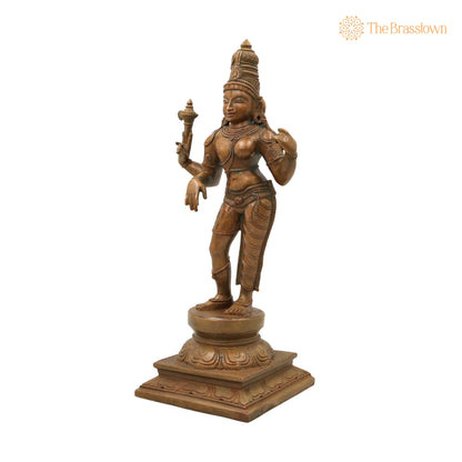Bronze Ardhanarishwara Idol – Handcrafted Home Décor, Temple &amp; Gifting 12.5 Inch 3
