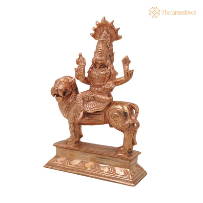 Bronze Pratyangira Devi Idol – Handcrafted Vastu, Home Décor &amp; Gifting 6.5 Inch 3