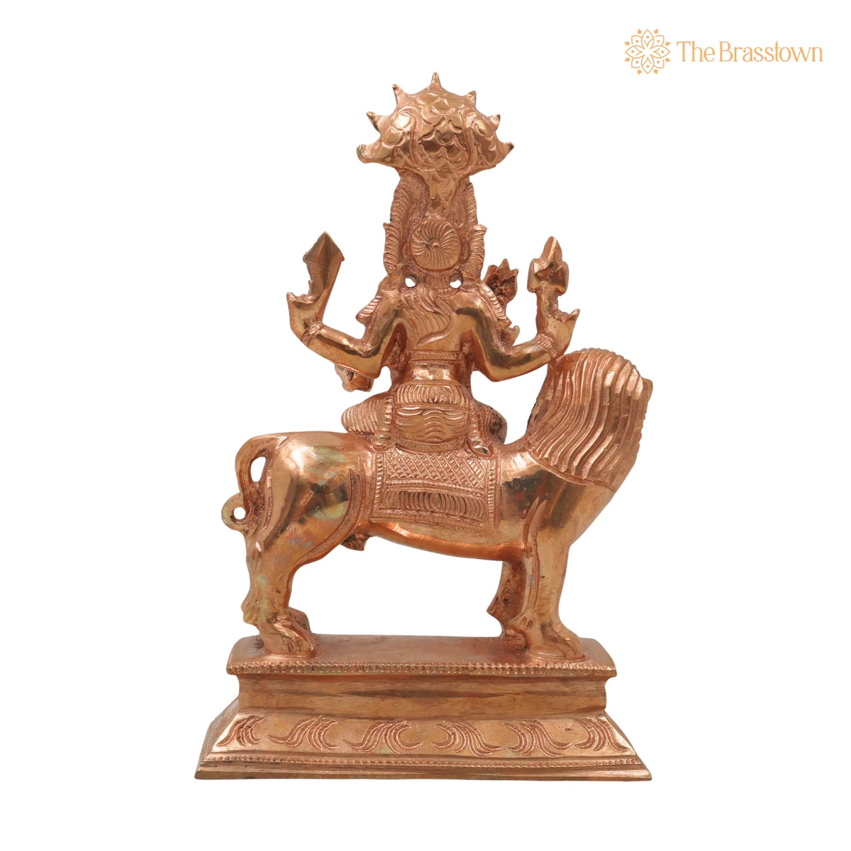 Bronze Pratyangira Devi Idol – Handcrafted Vastu, Home Décor &amp; Gifting 6.5 Inch 4