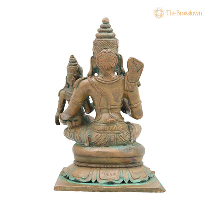 Bronze Rama Sita Murti – Handcrafted Home Décor &amp; Gifting 7.5 Inch 4