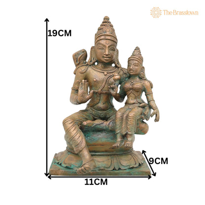 Bronze Rama Sita Murti – Handcrafted Home Décor &amp; Gifting 7.5 Inch 5