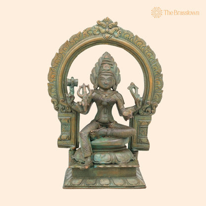 Bronze Mariamman Idol – Handcrafted Mahamariamman Karumariamman Amman Devi Murti for Pooja, Vastu, Home Décor &amp; Gifting 9 Inch 1