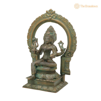 Bronze Mariamman Idol – Handcrafted Mahamariamman Karumariamman Amman Devi Murti for Pooja, Vastu, Home Décor &amp; Gifting 9 Inch 3