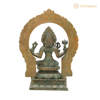 Bronze Mariamman Idol – Handcrafted Mahamariamman Karumariamman Amman Devi Murti for Pooja, Vastu, Home Décor &amp; Gifting 9 Inch 4