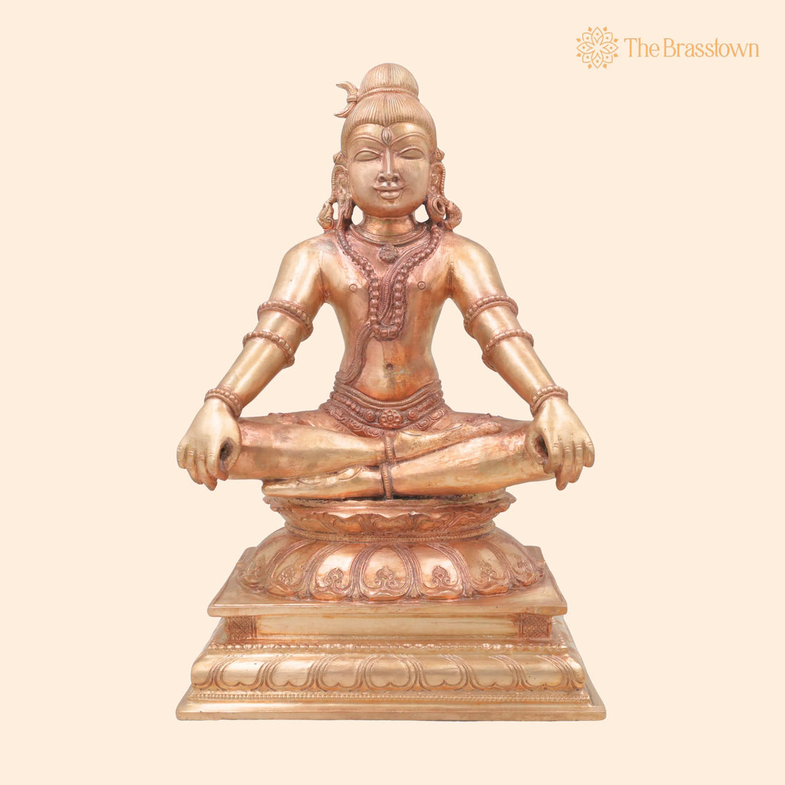 Bronze Shiva Idol – Mahadev Murti Chola Handcrafted Traditional Statue for Pooja Home Décor Gifting 13 Inch 1