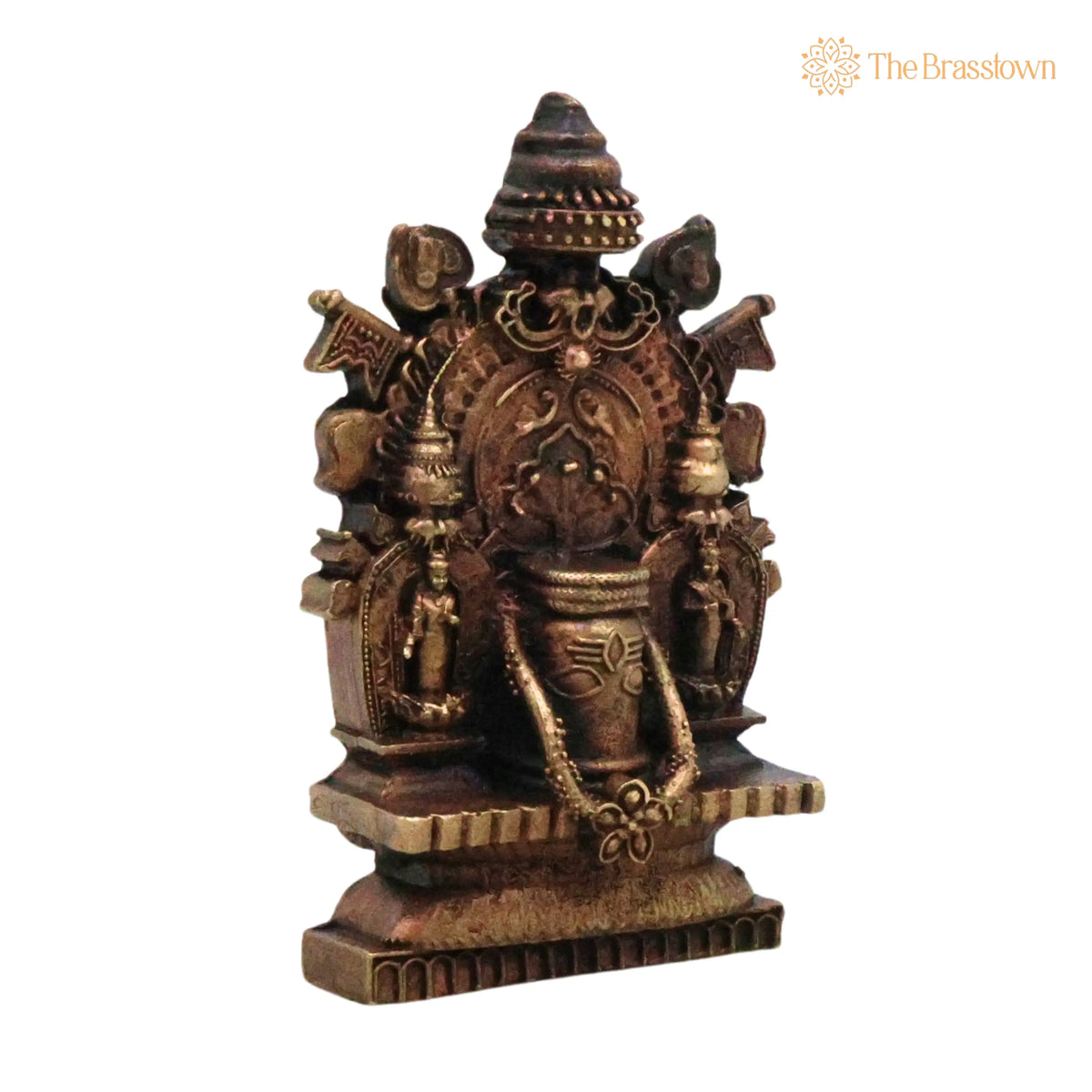 Copper Manjunatheshwara Shiva Idol – Handcrafted Traditional Dharmasthala Murti for Pooja Home Décor Gifting 3 Inch 2