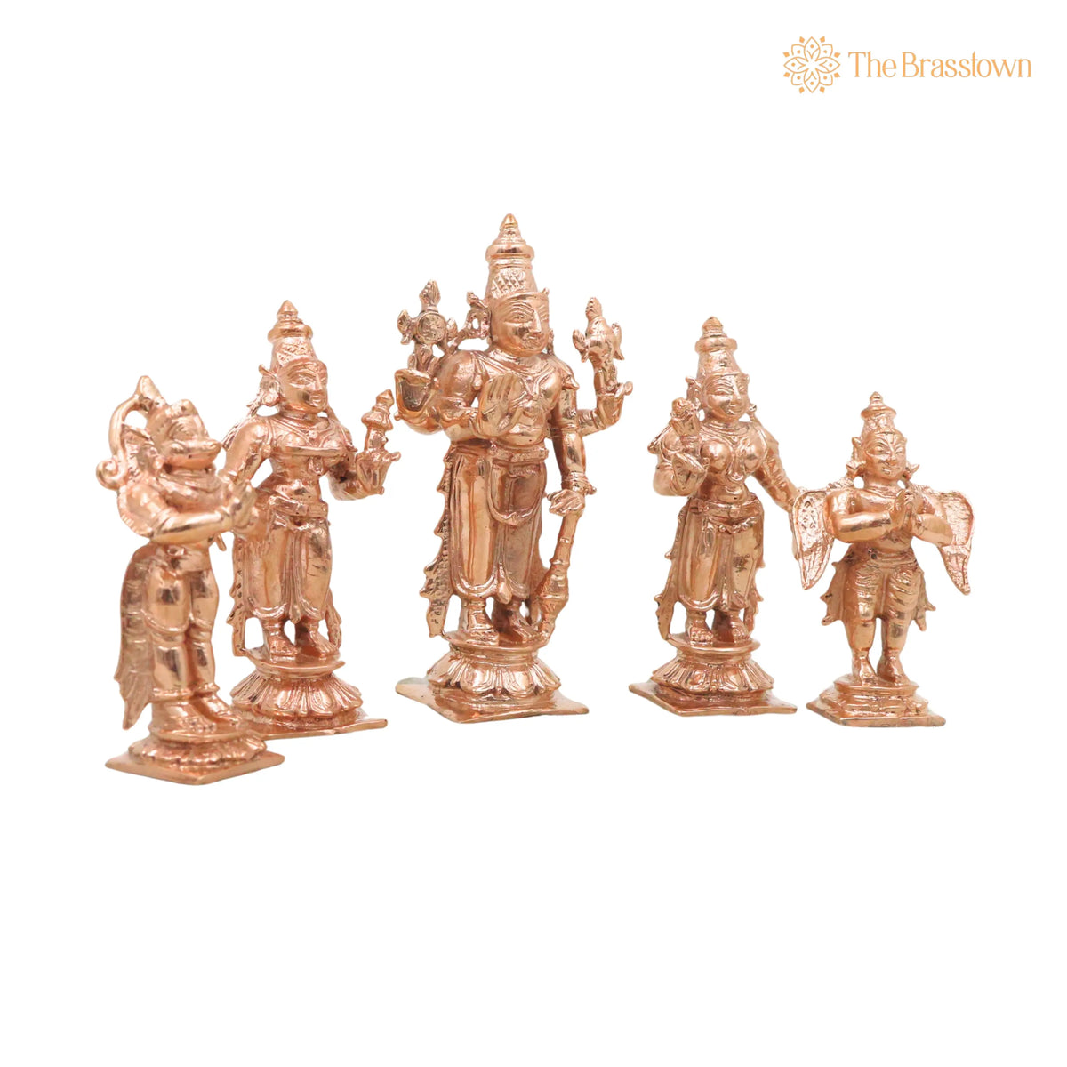 Bronze Lakshmi Narayana Idol – Handcrafted Décor &amp; Gifting 4 Inch 2