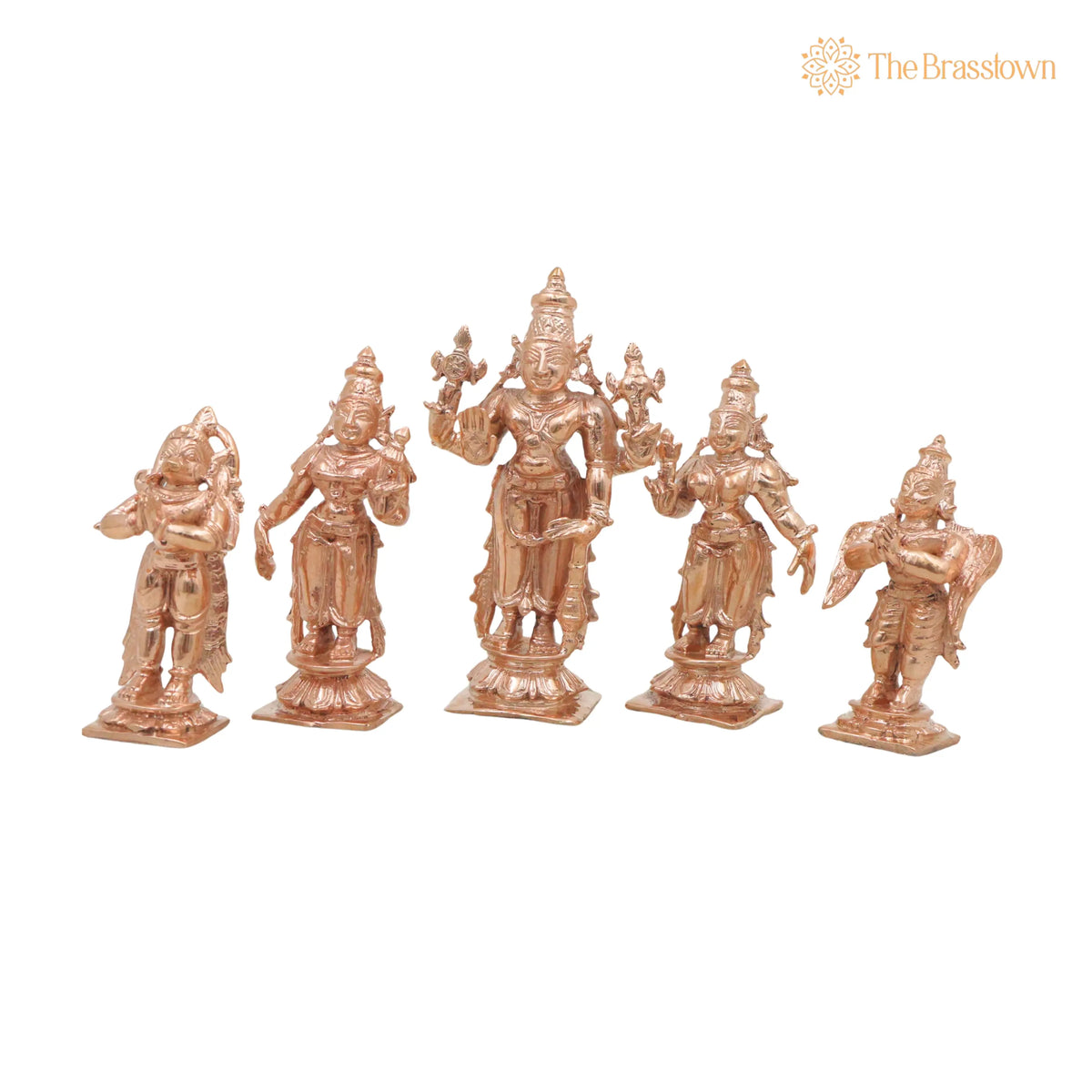 Bronze Lakshmi Narayana Idol – Handcrafted Décor &amp; Gifting 4 Inch 3