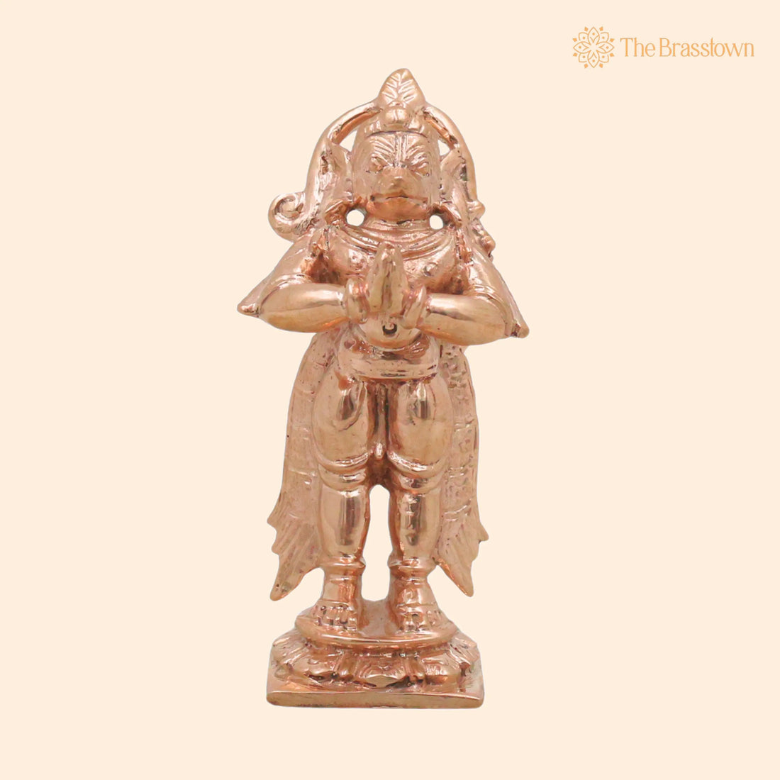 Bronze Hanuman Idol – Handcrafted Chola Bajrangbali Anjaneya Murti for Pooja, Temple Décor &amp; Spiritual Gifting 3 Inch 1