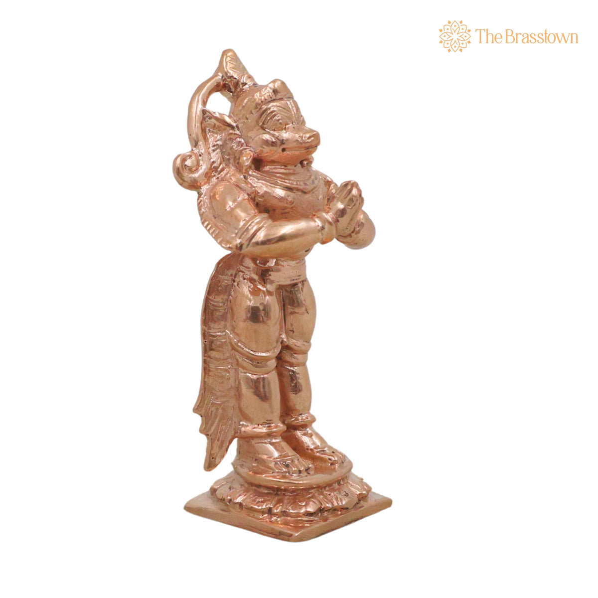 Bronze Hanuman Idol – Handcrafted Chola Bajrangbali Anjaneya Murti for Pooja, Temple Décor &amp; Spiritual Gifting 3 Inch 2