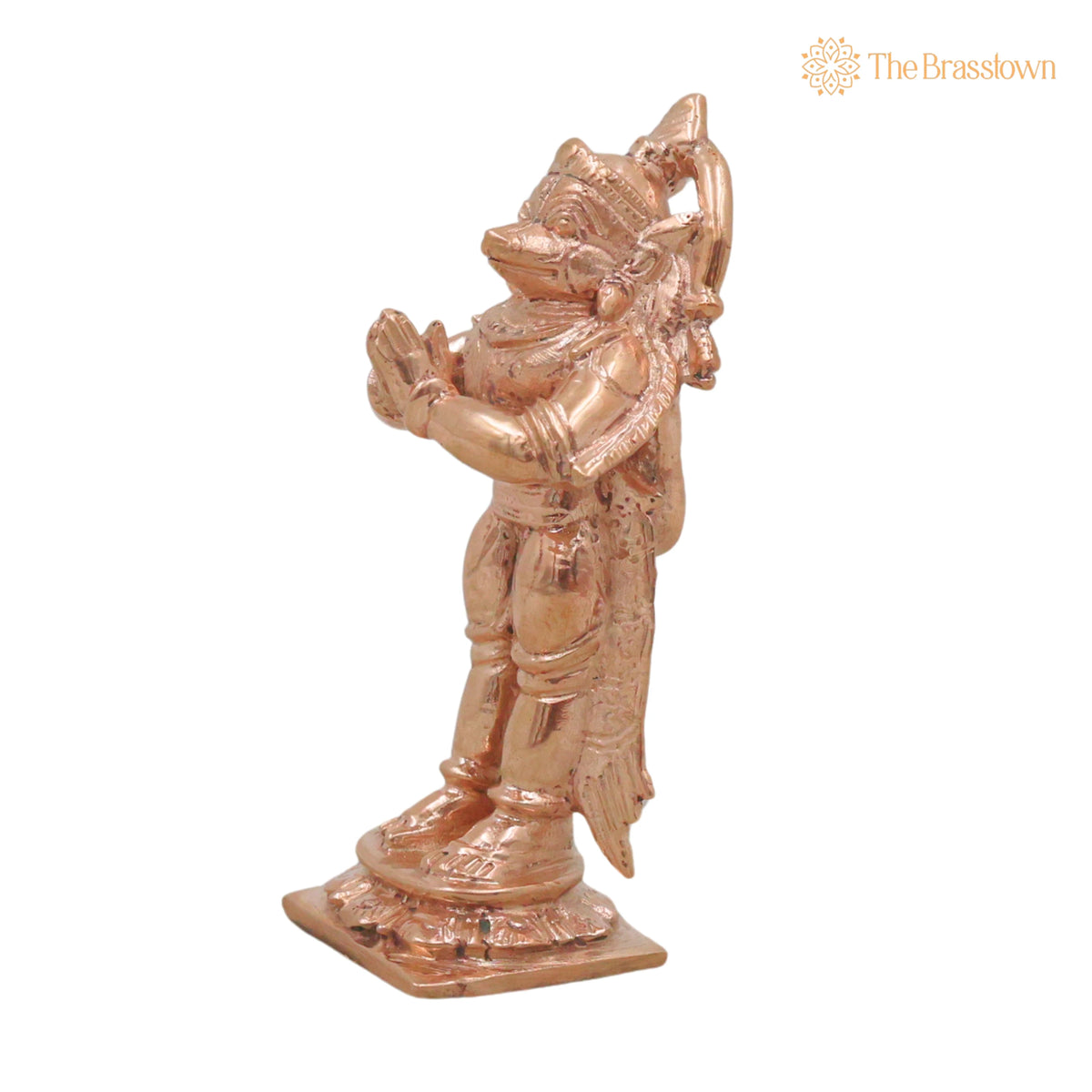 Bronze Hanuman Idol – Handcrafted Chola Bajrangbali Anjaneya Murti for Pooja, Temple Décor &amp; Spiritual Gifting 3 Inch 3