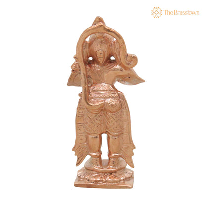 Bronze Hanuman Idol – Handcrafted Chola Bajrangbali Anjaneya Murti for Pooja, Temple Décor &amp; Spiritual Gifting 3 Inch 4
