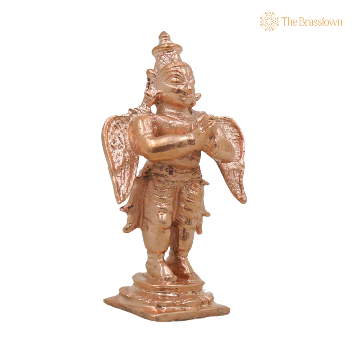 Bronze Garuda Dev Idol – Handcrafted Chola Vainateya Pakshiraja Murti for Pooja Home Décor Traditional Gift 3 Inch 2