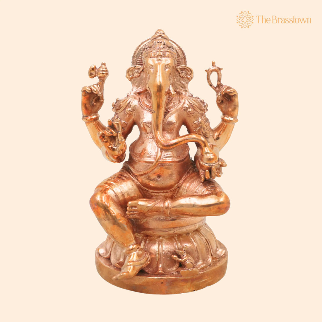 Bronze Ganesha Idol – Ganapati Murti, Chola Handcrafted Statue for Pooja, Home Décor &amp; Gifting 4.5 Inch 1