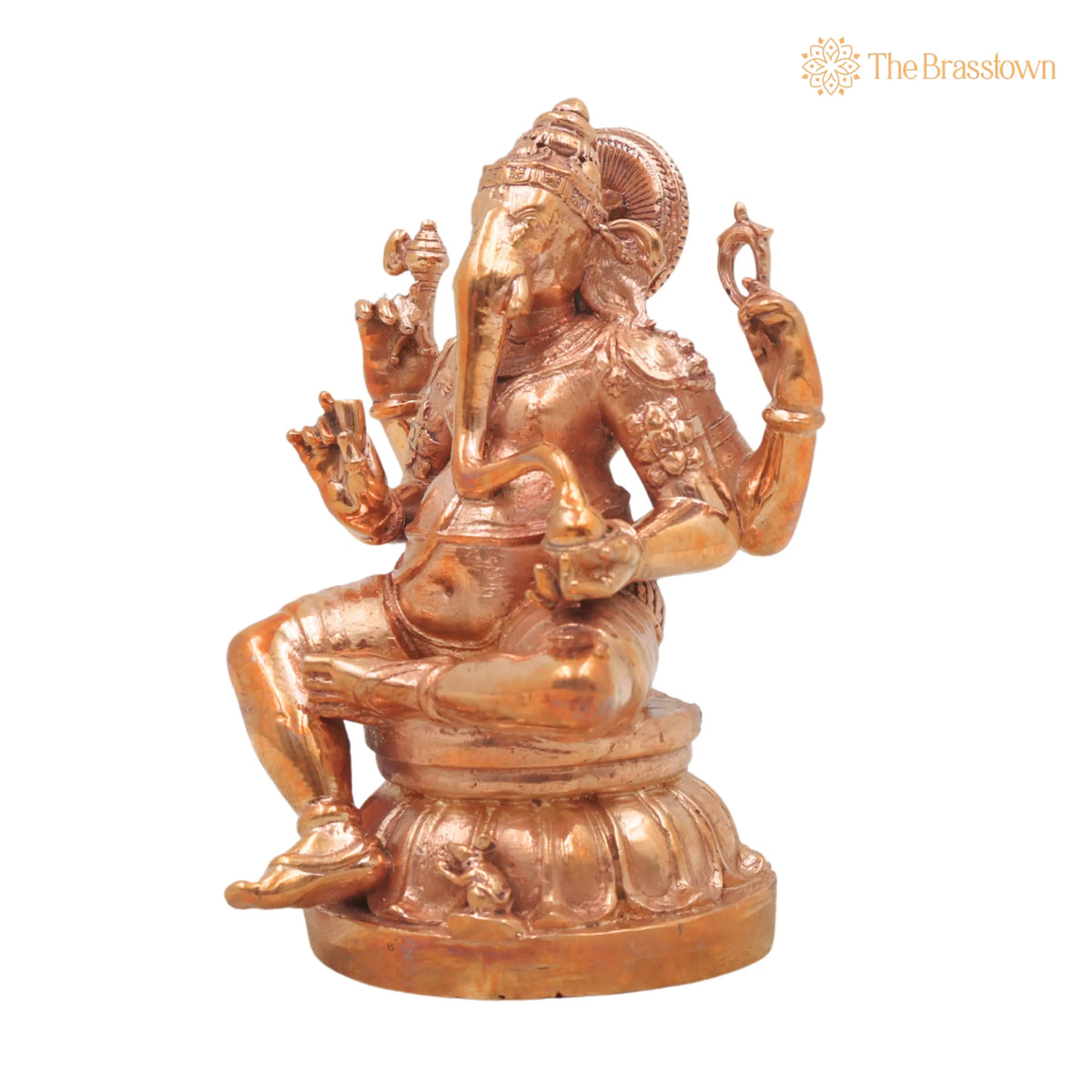 Bronze Ganesha Idol – Ganapati Murti, Chola Handcrafted Statue for Pooja, Home Décor &amp; Gifting 4.5 Inch 3