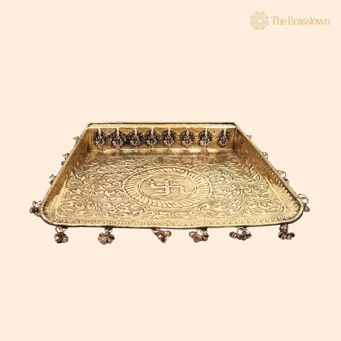 Handcrafted Brass Pooja Soop Mura – Traditional Chola Style Puja Winnowing Basket for Pooja, Décor &amp; Gifting 2 Inch 1