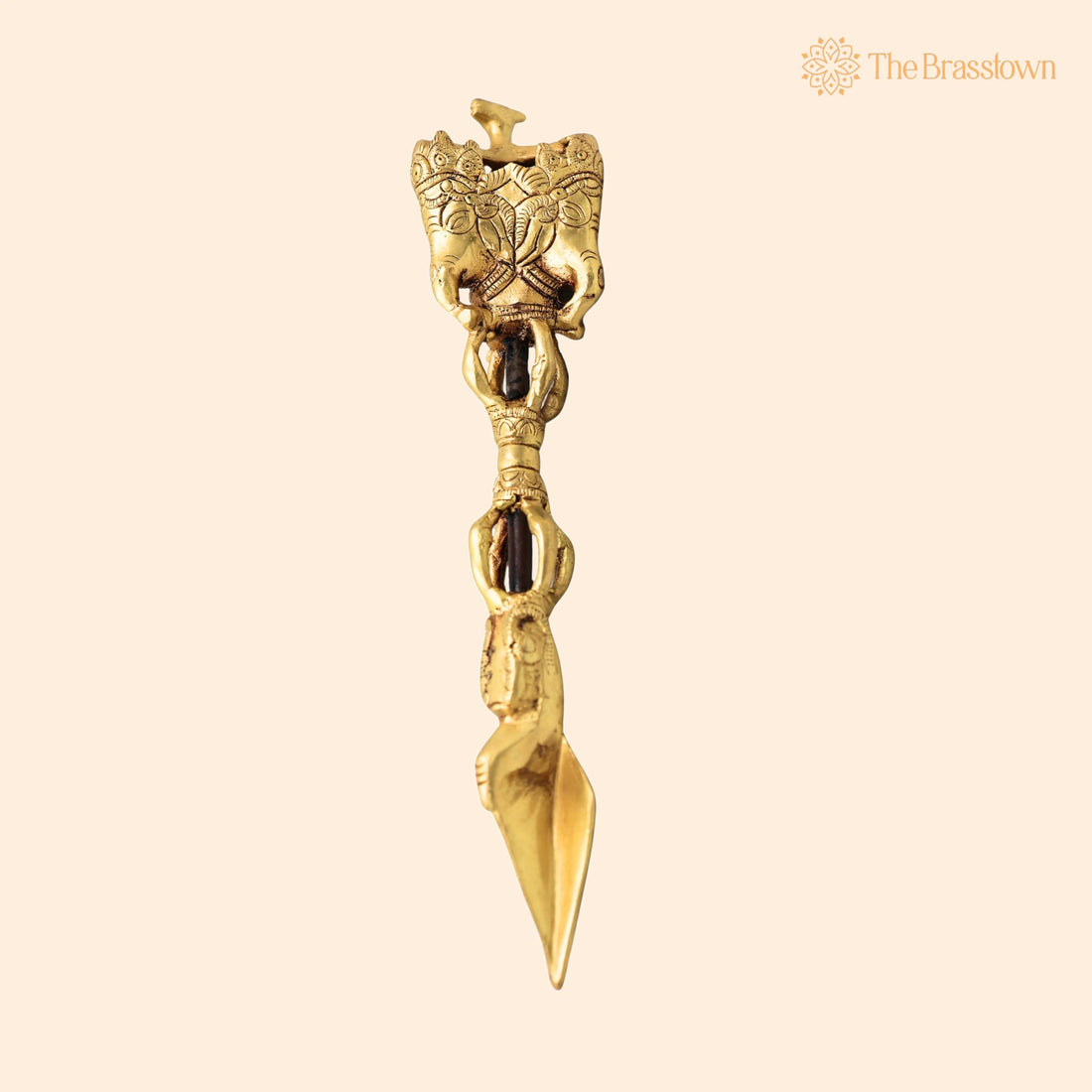 Brass Ganesha Phurba – Ganapati Vajra Dorje Ritual Dagger for Pooja, Home Décor &amp; Gifting, Handcrafted Traditional 12 Inch 1