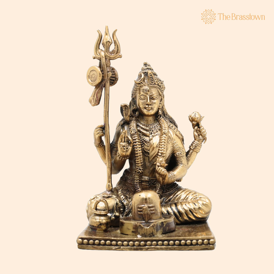 Brass Ardhanarishwara Idol – Handcrafted Traditional Sculpture for Pooja, Home Décor &amp; Gifting 4.5 Inch 1