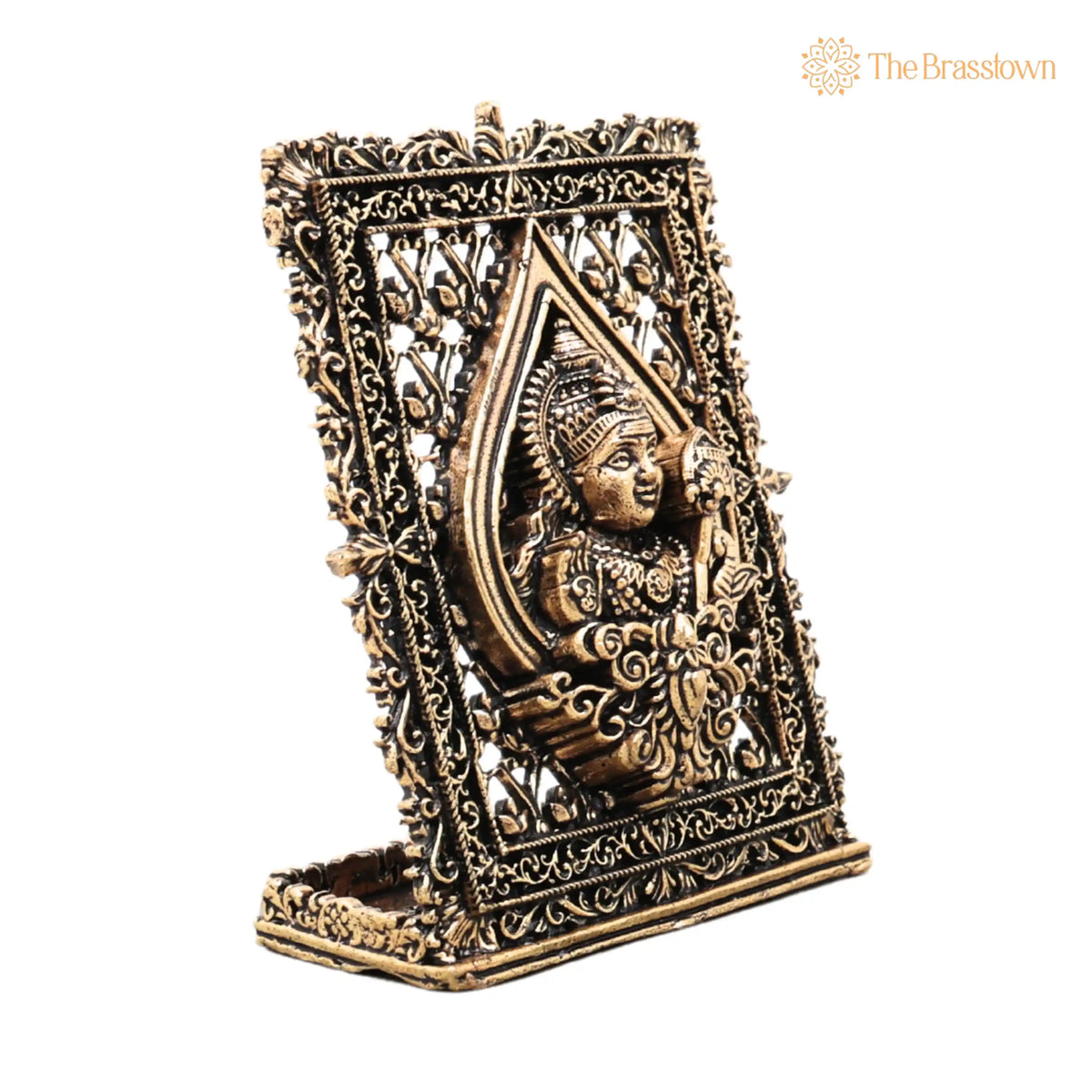 Brass Murugan Frame Idol – Lord Subramanya Swamy Kartikeya Figurine, Handcrafted Traditional Art for Pooja &amp; Gifting 3 Inch 2