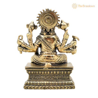 Brass Varahi Amma Idol – Varahi Devi Murti, Handcrafted Statue for Pooja, Home Décor &amp; Gifting 4.5 Inch 4