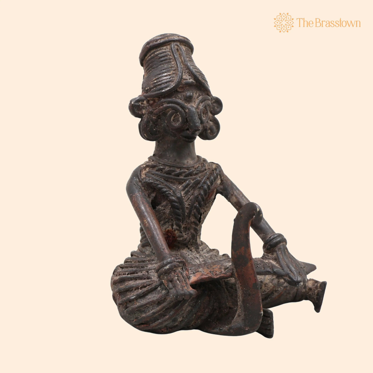 Copper Lakshmi Idol – Handcrafted Lakshmi Devi Murti, Home Décor &amp; Gifting 5 Inch 1