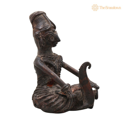 Copper Lakshmi Idol – Handcrafted Lakshmi Devi Murti, Home Décor &amp; Gifting 5 Inch 5