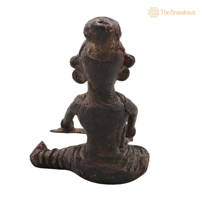 Copper Lakshmi Idol – Handcrafted Lakshmi Devi Murti, Home Décor &amp; Gifting 5 Inch 7