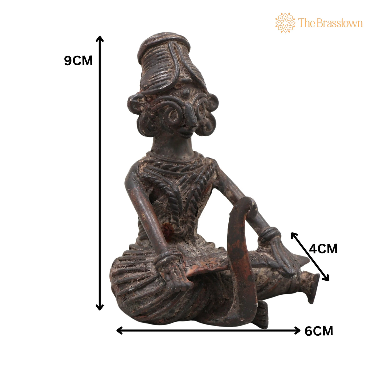 Copper Lakshmi Idol – Handcrafted Lakshmi Devi Murti, Home Décor &amp; Gifting 5 Inch 9